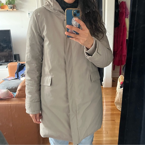 M0851 New coat beige grey winter -30degrees sz 8 - Picture 2 of 9